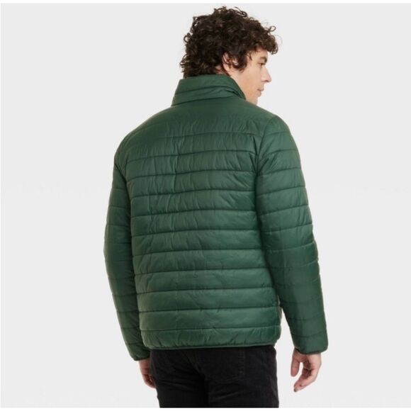 Goodfellow & Co Men's Lightweight Puffer Jacket - Green Size Large NEW - Picture 3 of 10